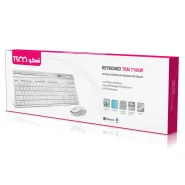 کیبورد و ماوس بی سیم تسکو مدل TKM 7106 سفید