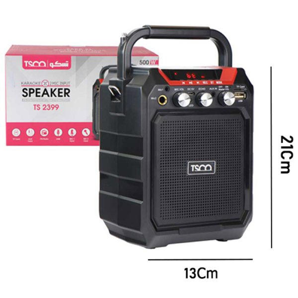 اسپیکر بلوتوثی رم و فلش خور TSCO TS 2399 + میکروفن و ریموت کنترل