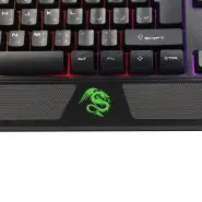کیبورد گیمینگ تسکو مدل TK 8124، سوییچ ممبران، Full-Size، نورپردازی RGB LED