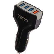 TSCO TCG 20 3A QC3.0 18W 4Port Car Charger + Type-C Cable