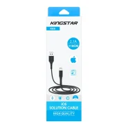 کابل شارژ لایتنینگ کینگ استار مدل KINGSTAR K65i