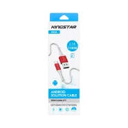 کابل تبدیل USB به microUSB کینگ استار مدل K65A طول 1.1 متر