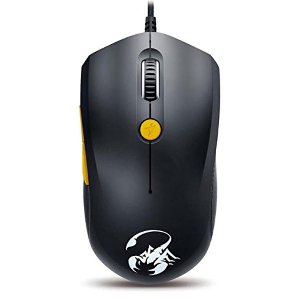 Genius GX M8-610 Scorpion Laser Mouse - Black and Yellow