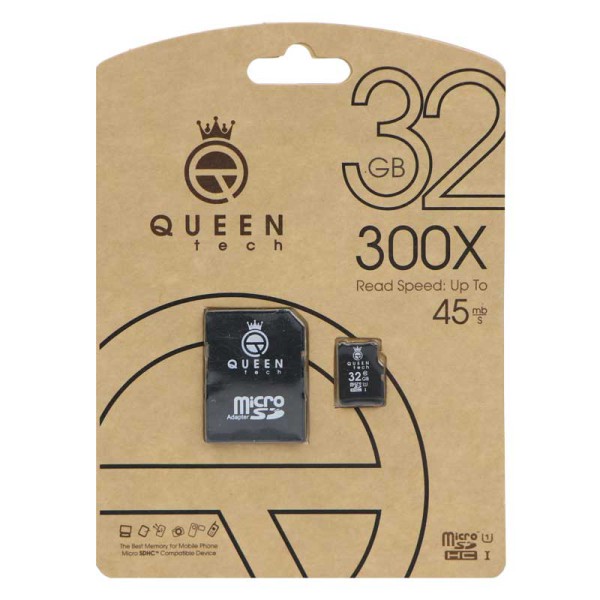 رم میکرو ۳۲ گیگ کوئین تک QUEEN TECH U1 45MB/s