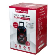 اسپیکر چمدانی بلوتوثی رم و فلش خور TSCO TS 1890 + میکروفون و ریموت کنترل