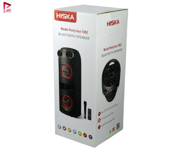 اسپیکر چمدانی هیسکا مدل Hiska Party Box 1002 + میکروفون