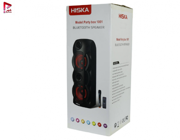اسپیکر پرتابل چمدانی هیسکا مدل Hiska Party Box 1001 + میکروفون