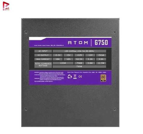پاور 750 وات انتک مدل Antec ATOM G750 GOLD