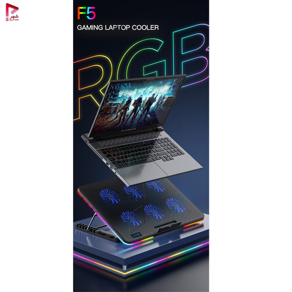پایه خنک کننده لپ تاپ کول کلد مدل F5-K42 RGB