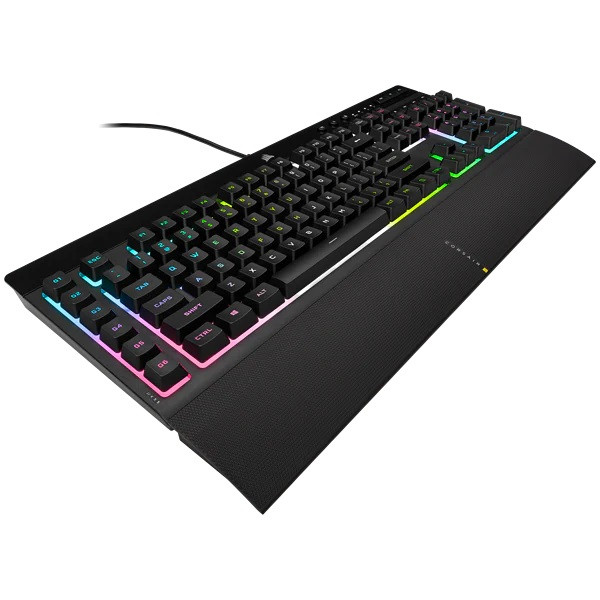 کیبورد گیمینگ باسیم کورسیر مدل K55 RGB ا Corsair K55 RGB Mechanical Wired Gaming Keyboard