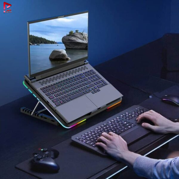 پایه خنک کننده لپ تاپ کول کلد مدل F5 RGB