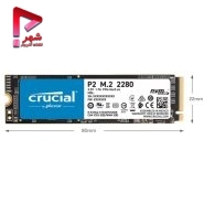 اس اس دی اینترنال کروشیال مدل Crucial P2 M.2 NVMe 500GB