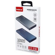 پاوربانک 10000 میلی آمپر هیسکا مدل HISKA 108PD