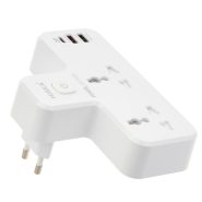 چند راهی 2 خانه برق هیسکا CH5514 + شارژر USB و Type-C