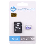 رم میکرو 64 گیگ اچ پی HP MX330 U3 C10 100MB/s + خشاب