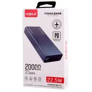 پاور بانک فست شارژ 20000 هیسکا Hiska QI-208PD PD