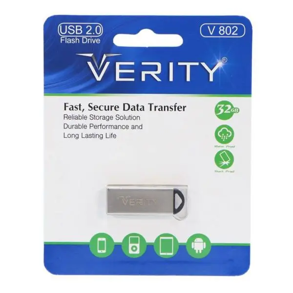 فلش مموری وریتی مدل VERITY V802 ظرفیت 32 گیگابایت