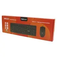 کیبورد و ماوس سیم دار هترون مدل Hatron HKC221