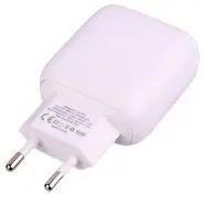 شارژر دیواری فست شارژ هیسکا Hiska H112-PD 2Port QC3 PD + کابل آیفونی
