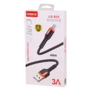 کابل میکرو یو اس بی فست شارژ هیسکا Hiska LX-835 1m