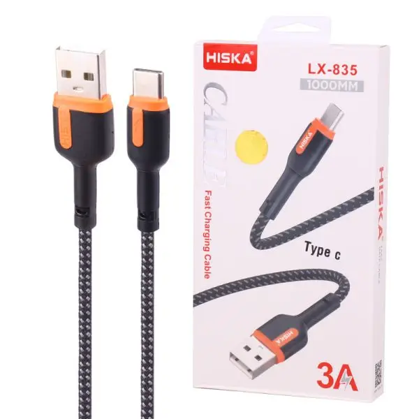 کابل تایپ سی فست شارژ هیسکا Hiska LX-835 1m