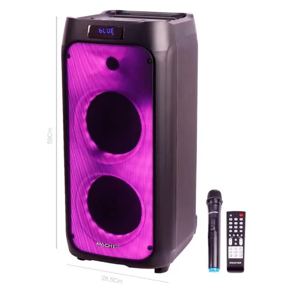 اسپیکر چمدانی بلوتوثی رم و فلش خور Macher MR-1600