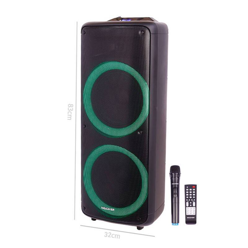 اسپیکر چمدانی بلوتوث رم و فلش خور Macher MR-2300 + میکروفون
