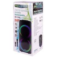 اسپیکر چمدانی بلوتوث رم و فلش خور Macher MR-2300 + میکروفون