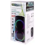 اسپیکر چمدانی بلوتوث رم و فلش خور Macher MR-2300 + میکروفون
