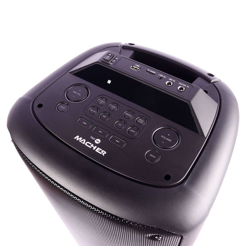 اسپیکر چمدانی بلوتوث رم و فلش خور Macher MR-2300 + میکروفون