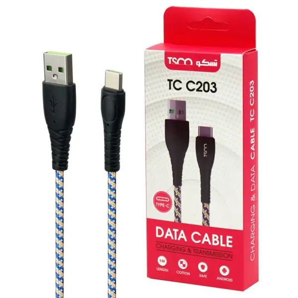 کابل تایپ سی تسکو TSCO TC C203 1m
