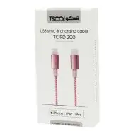 کابل تبدیل فست شارژ تسکو TSCO TC PD200 Type-C to Lightning 1.5m