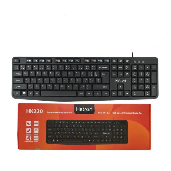 کیبورد سیم دار هترون Hatron HK220