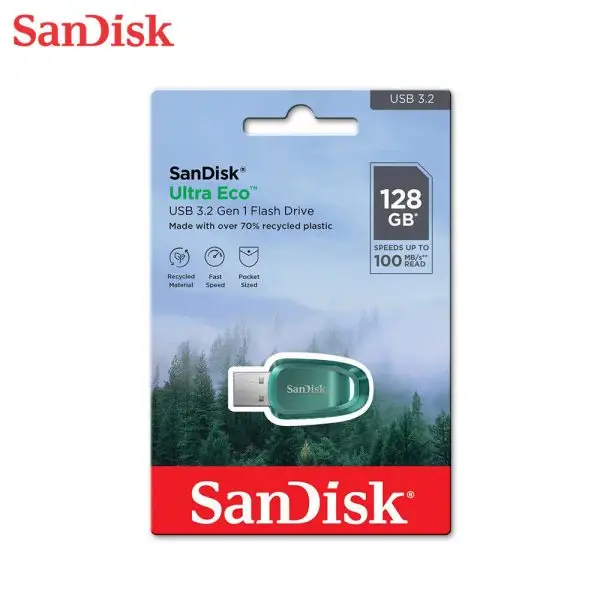 فلش 128 گیگ سن دیسک Sandisk Ultra Eco USB3.2