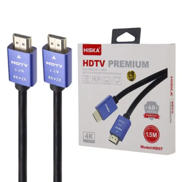 کابل هیسکا Hiska HD07 HDMI v2.0 4K 1.5m