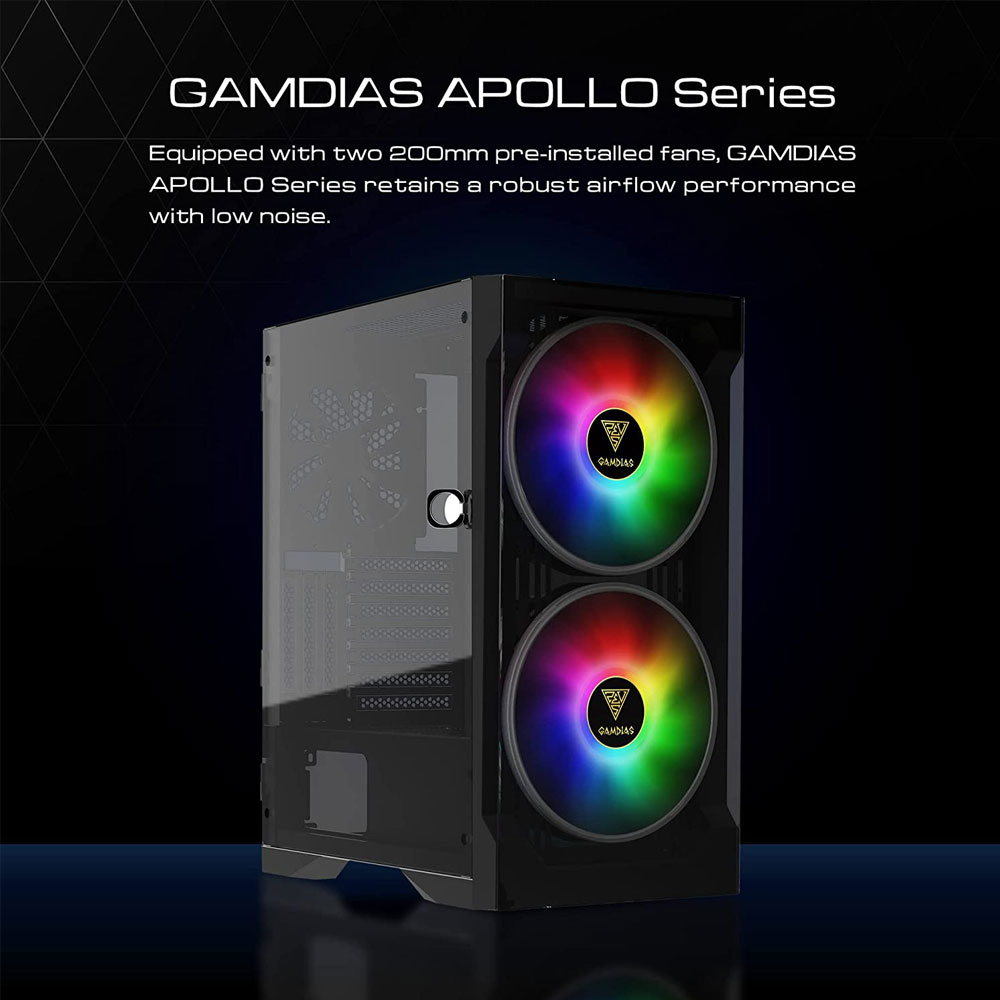 کیس کامپیوتر گیمدیاس مدل Gamedias APOLLO E2 ELITE