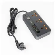 چند راهی برق هیسکا HISKA CH-5520 + شارژر USB و Type-C