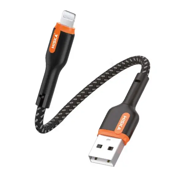 کابل کوتاه فست شارژ ایفون هیسکا HISKA LX1020