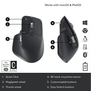 ماوس بی سیم لاجیتک Logitech MX MASTER 3S