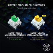 کیبورد مکانیکال گیمینگ ریزر RAZER BlackWidow V3 TKL Green Switch