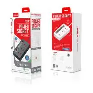 چند راهی برق هیسکا HISKA CH-5520 + شارژر USB و Type-C