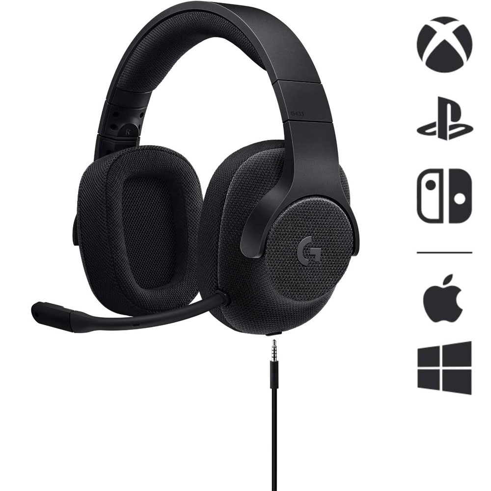 هدست گیمینگ لاجیتک Logitech G433 7.1 Surround Black