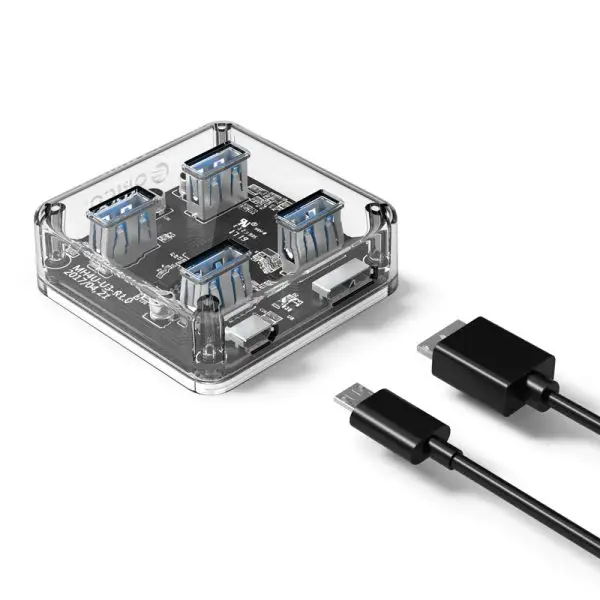 هاب ۴ پورت USB 3.0 شفاف اوریکو ORICO MH4U-U3