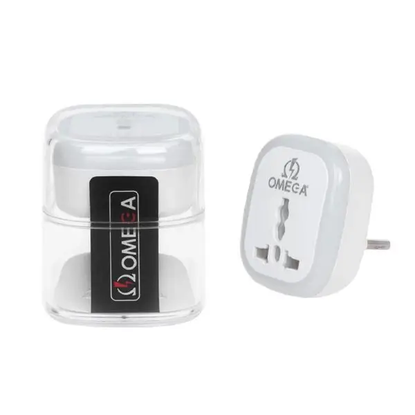 تبدیل برق سه به دو امگا مدل OMEGA M101 دارای LED
