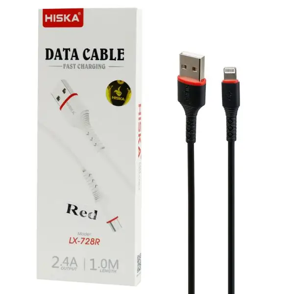 کابل آیفون فست شارژ هیسکا Hiska LX-728- 1m