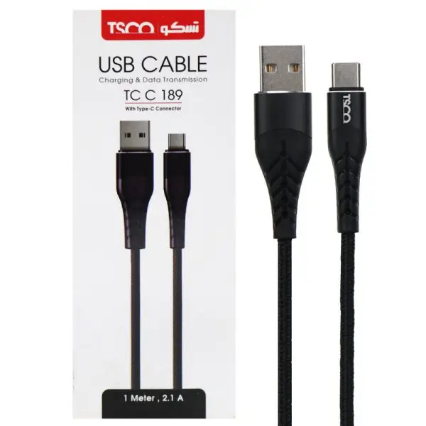 کابل شارژ تایپ سی تسکو مدل TSCO TC C189