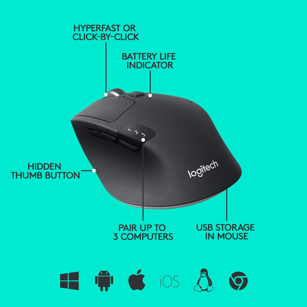 موس بی سیم لاجیتک Logitech M720 Triathlon