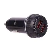 شارژر فندکی فست شارژ TSCO TCG 37 3A QC3.0 PD 30W + کابل تایپ سی