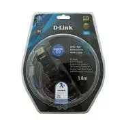 کابل HDMI دی‌لینک مدل D Link HCB-4AABLB RR-1-8 – طول 1.8 متر