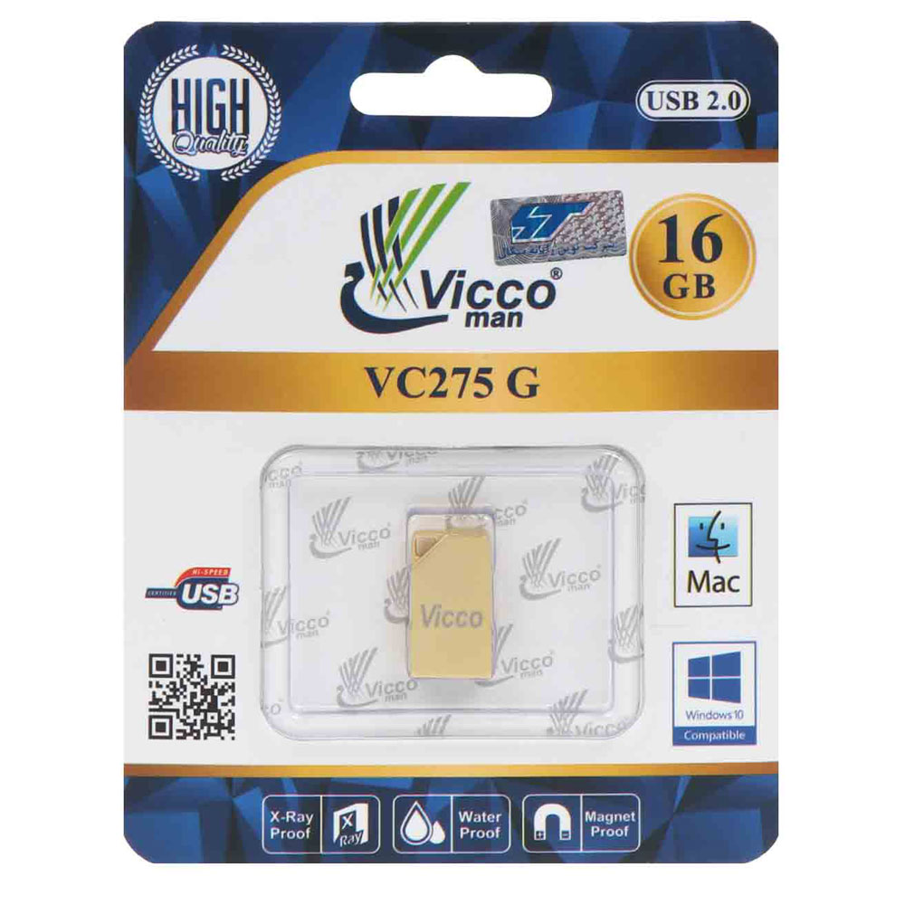 فلش Vicco man VC275 G USB2.0 Flash Memory-16GB
